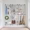 3-Pack Black Steel Grid Panels Wall-Mount Display Storage Organizer 24x72 in